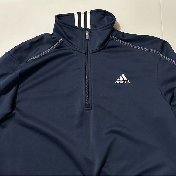 Adidas 1/4 Zip Long Sleeve, Medium - Picture 4 of 7